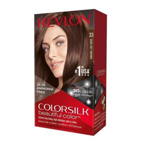 img 1 attached to 👩 Получите великолепные и сияющие волосы с COLORSILK #33 Темно-мягкий каштан