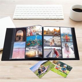 img 2 attached to 📷 Extra Large Capacity Family Wedding Photo Album 4x6 - Holds 500 Horizontal and Vertical Photos (500 Pockets, Black)