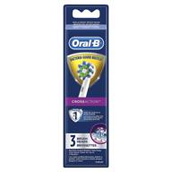 🪥 oral-b cross action eb50-3 electric toothbrush refill brush heads - pack of 3 logo