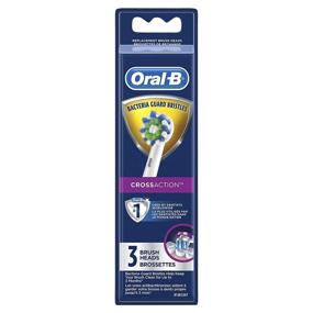 img 4 attached to 🪥 Oral-B Cross Action EB50-3 Electric Toothbrush Refill Brush Heads - Pack of 3