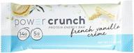 🍫 deliciously indulgent power crunch bar - french vanilla cream, 1.4oz for an energizing snack! logo