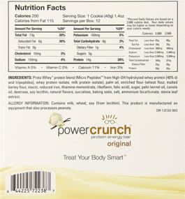 img 2 attached to 🍫 Deliciously Indulgent Power Crunch Bar - French Vanilla Cream, 1.4oz for an Energizing Snack!