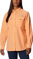 🎣 columbia women's pfg bahama ii upf 30 long sleeve fishing shirt: ultimate style and protection for anglers логотип