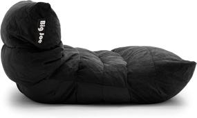 img 2 attached to 🪑 Ultimate Comfort: Big Joe Roma Bean Bag Chair in Classic Black