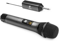 🎤 tonor uhf metal cordless handheld wireless microphone - rechargeable receiver included for karaoke, singing, dj, and more - 200ft range (tw-620) logo