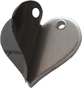 img 2 attached to ❤️ RMP Stamping Blanks: 50 Pack of 3/4 Inch Aluminum Heart Shaped Blanks with Right Side Hole (14 Ga.)