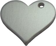 ❤️ rmp stamping blanks: 50 pack of 3/4 inch aluminum heart shaped blanks with right side hole (14 ga.) logo