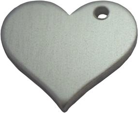 img 3 attached to ❤️ RMP Stamping Blanks: 50 Pack of 3/4 Inch Aluminum Heart Shaped Blanks with Right Side Hole (14 Ga.)