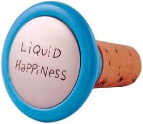 img 1 attached to Our Name Is Mud by Lorrie Veasey Liquid Happiness Wine Stopper: A 2-1/4-Inch Marvel