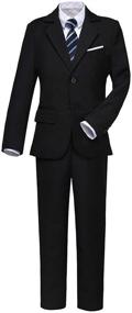 img 4 attached to 🎩 Stylish Toddler Wedding Boys' Clothing and Suits: Bearer Outfits & Sport Coats