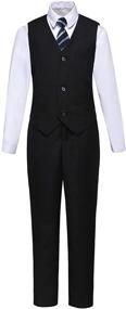 img 3 attached to 🎩 Stylish Toddler Wedding Boys' Clothing and Suits: Bearer Outfits & Sport Coats