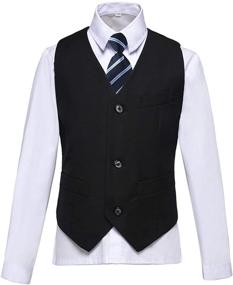 img 1 attached to 🎩 Stylish Toddler Wedding Boys' Clothing and Suits: Bearer Outfits & Sport Coats