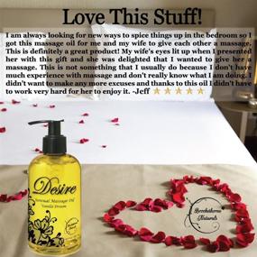 img 1 attached to 🔥 Desire Sensual Massage Oil: The Ultimate Couples Massage Experience - Best Gift for Her! All-Natural Blend with Sweet Almond, Grapeseed & Jojoba Oil for Smooth Skin - 8oz
