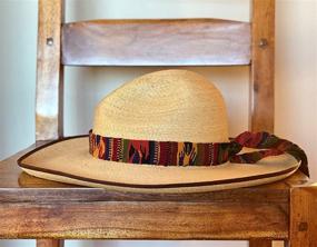 img 3 attached to Fair Trade Guatemalan Handmade Cotton Belt or Hat Band - Hand Woven, Self-Tie Wrap Around, 45 x 1.3 in.