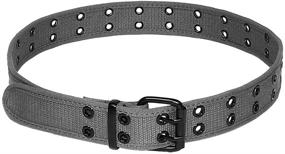 img 1 attached to 👔 Gelante Canvas Belt Color 2043 Black L: Stylish Men's Accessory for Fashionable Belts