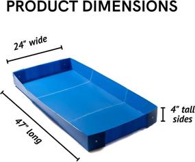 img 1 attached to 🐹 Guinea Pig Cage Liner - Midlee Corrugated Plastic, Dimensions: 47" x 24