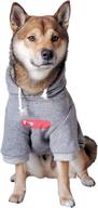 🐾 chochocho pet dog hoodie - stylish streetwear gray tracksuit sweatshirt for small medium large cats and dogs логотип