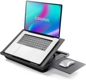 img 4 attached to Adjustable Laptop Lap Desk - LORYERGO for Enhanced Ergonomics