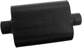 img 1 attached to Enhance Your Vehicle's Sound with Flowmaster 953045 Super 40 Muffler - 3.00 Center IN / 3.00 Center OUT - Aggressive Sound, Black