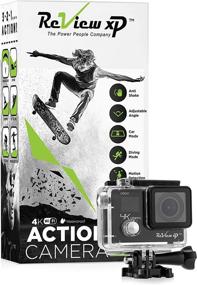 img 4 attached to 📸 Review XP C600 4K Ultra HD Sports Action Camera - 16MP Waterproof Wi-Fi, 170° Wide Angle Lens, DV Digital Camcorder with 4X Zoom Lens, Dual Screen - Bundle of 20+ Mounting Kits & Accessories