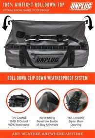 img 2 attached to 🎒 Unplug Ultimate Adventure Bag: 1680D Heavy Duty Waterproof Duffel for Boating, Motorcycling, Hunting, Camping & More - Designed to Safeguard Gear in Any Conditions