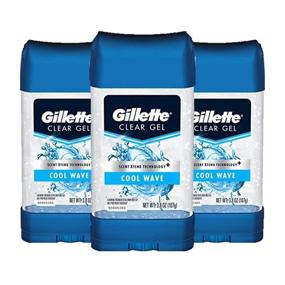 img 4 attached to 🏃 Gillette Cool Wave Clear Gel Antiperspirant Deodorant for Men (Pack of 3) – 3.8 Oz – Long-lasting Odor Protection