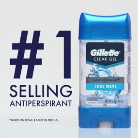 img 3 attached to 🏃 Gillette Cool Wave Clear Gel Antiperspirant Deodorant for Men (Pack of 3) – 3.8 Oz – Long-lasting Odor Protection