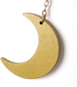 img 1 attached to 🌙 Mkono Hanging Photo Display Moon Phase Wall Hanging Wood Moon Garland Christmas Card Picture Frame Collage + 25 Wood Clips for Boho Home Decor in Dorm, Bedroom, Living Room