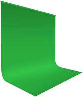 📸 utebit 5 x 6.5 ft green photography background cloth | collapsible chromakey backdrop for video studio, photo shooting, and portraits | backdrop only logo