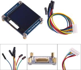 img 1 attached to 📺 MakerFocus 1.5inch OLED Display Module 128x128 Pixel SSD1327 - SPI/I2C Interface, 16-bit Grey Level - for Ar duino/Raspberry/Jetson Nano/STM32 - DC 3.3V / 5V