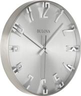 🕒 satin pewter finish bulova c4846 director wall clock: sleek and stylish timekeeping at its finest logo