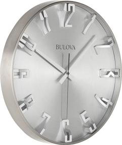 img 4 attached to 🕒 Satin Pewter Finish Bulova C4846 Director Wall Clock: Sleek and Stylish Timekeeping at its Finest