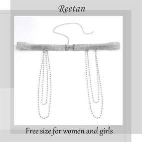 img 3 attached to Reetan Crystal Layered Nightclub Accessories Women's Jewelry