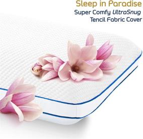 img 3 attached to 🌙 Gel Memory Foam Pillow – 20 x 30 Inches Reversible, Firm, Queen Foam Pillow with Tencel Cover – Cooling & Softer Sided – Nestl Gel Pillows for Sleeping in Pure Comfort