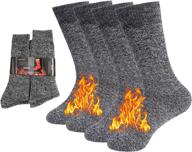 🧦 stay warm in extreme temperatures with novforth's insulated heated boot socks - 2/3/4 pack for men логотип