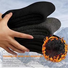 img 3 attached to 🧦 Stay Warm in Extreme Temperatures with NovForth's Insulated Heated Boot Socks - 2/3/4 Pack for Men