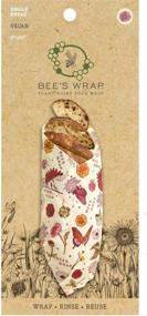 img 1 attached to Bee's Wrap Vegan Organic Reusable Bread Wrap - Eco-Friendly, Sustainable Food Storage Solution with Meadow Magic Print - Plastic-Free, Zero Waste Option