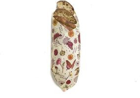 img 3 attached to Bee's Wrap Vegan Organic Reusable Bread Wrap - Eco-Friendly, Sustainable Food Storage Solution with Meadow Magic Print - Plastic-Free, Zero Waste Option