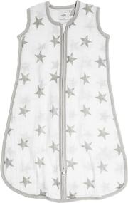 img 4 attached to ✨ aden + anais Essentials Classic Sleeping Bag: 100% Cotton Muslin, Medium Size, 6-12 Months - Dusty Stars - Shop Now!