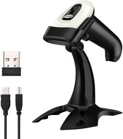 img 4 attached to Eyoyo Wireless 2D QR Barcode Scanner: Bluetooth, 2.4G Wireless, USB Wired, Stand Included - Advanced Handheld Reader for 1D & 2D Scanning, Auto Sensing - Connects to Smartphones, Tablets, PCs