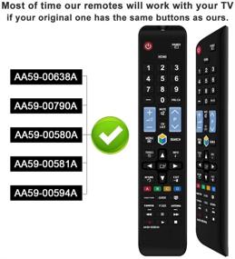 img 3 attached to 📱 Gvirtue Remote Control Compatible Replacement for Samsung AA59-00594A Remote UA55F6400AJXXZ UA55F8000AJ UA55F6420AJ, Suitable for AA59-00619A AA59-00603A AA59-00579A (3D/ Smart TV/ HDTV/ LCD/ LED/ TV)