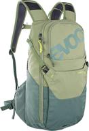 🎒 evoc ride 16 backpack - versatile hydration backpack for biking, hiking, climbing, running - 16l capacity with 3l hydration bladder and helmet transport - light olive green logo