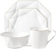 🍽️ graciri porcelain dinnerware sets for kitchen dishes logo