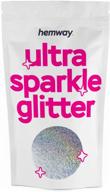 ✨ hemway silver holographic premium glitter multi purpose dust powder 100g / 3.5oz: sparkle & shine in arts, crafts, and more! logo