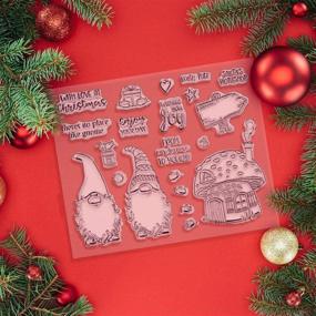 img 2 attached to 🎅 Charming Christmas Stamps and Die Set: 3 Sets of Santa Claus with Hats for Festive Card Making and Scrapbooking