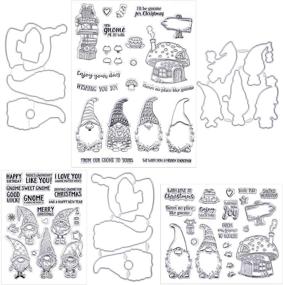 img 4 attached to 🎅 Charming Christmas Stamps and Die Set: 3 Sets of Santa Claus with Hats for Festive Card Making and Scrapbooking