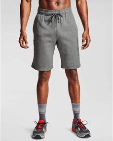 img 4 attached to 🩳 Ultimate Comfort and Style: Under Armour Men's Rival Fleece Shorts