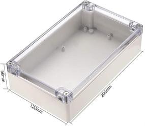 img 2 attached to Transparent Universal Enclosure - 200mm x 120mm x 56mm, by Uxcell