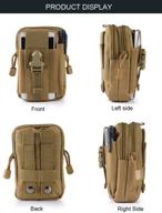 efanr universal outdoor tactical holster military molle hip waist belt bag wallet pouch purse phone case with zipper compatible with samsung galaxy s7 s6 lg htc and more smartphones (camouflage-2) logo