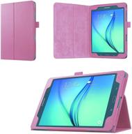 📱 samsung galaxy tab a 8.0 2015 case - sleek folio cover case with auto wake/sleep and stylus pen loop for galaxy tab a 8.0 tablet sm-t350 2015 release (not compatible with 2017 tab a 8.0) (pink) logo